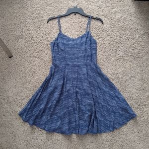 Old navy slip dress blue waves